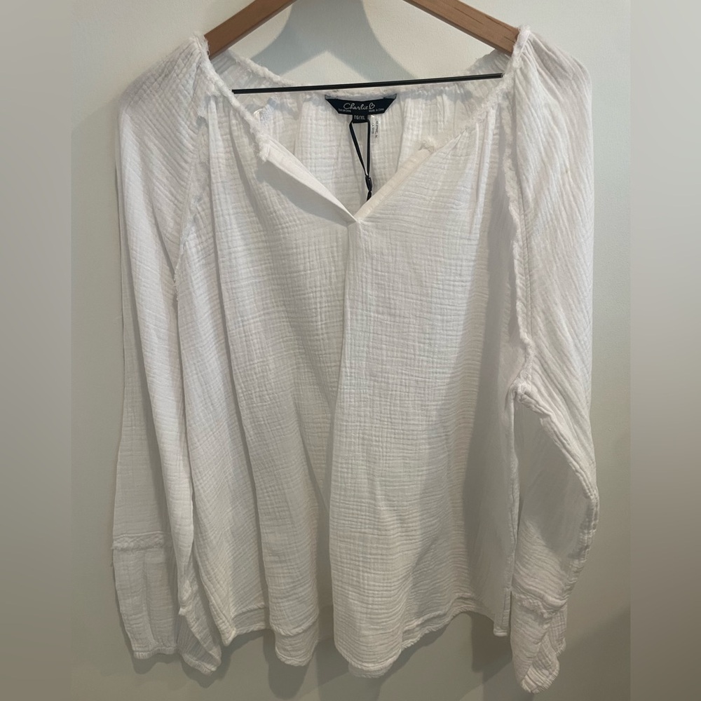 XL Charlie B Linen Top